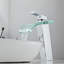Robinet pour salle de bain à poignée simple avec drain-93528519