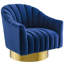 Fauteuil pivotant en velours Buiant-1209872998