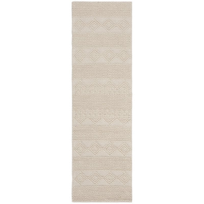 Natura Handwoven Wool/Cotton Beige Area Rug