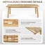 Banc en bois massif pour hall d'entrée, banc de lit, salle à manger, support à plante - banc en bois d'intérieur (47 pouces)