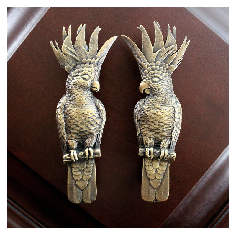 Novelty Pull, Antique Brass, Left