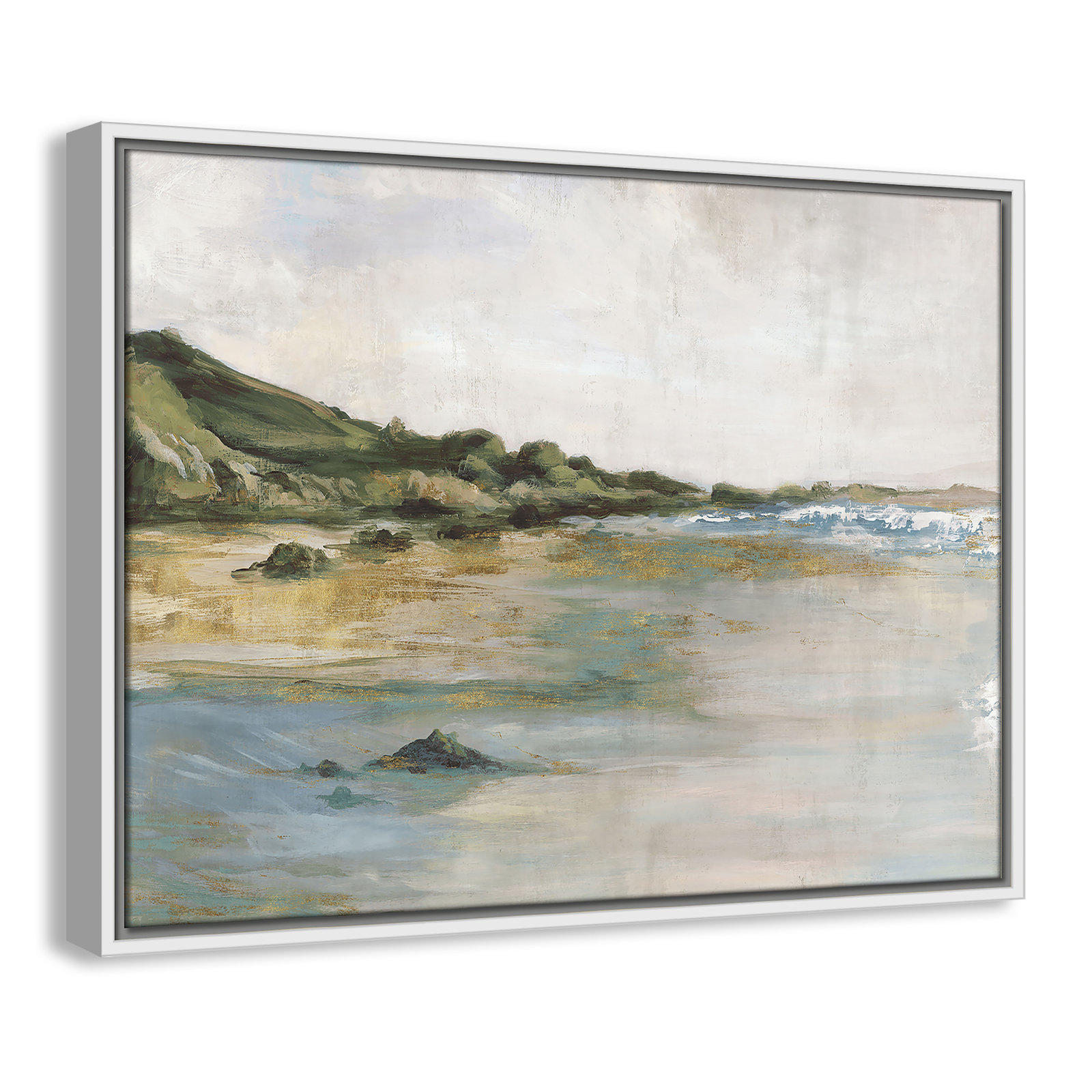 Cordoba "Tide's Edge" Print, 19.5" H x 25.5" W, White