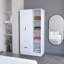 Armoire 2 portes avec compartiment ouvert-625849652