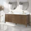 Meuble-lavabo double 72 po avec plateau en marbre-105310775-105310779