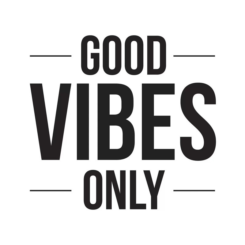 Good Vibes Only - Wrapped Canvas Print, 45.72 cm H x 45.72 cm W x 1.91 cm D