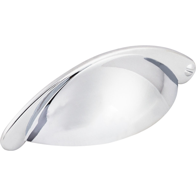 Arendal 2 1/2" Center to Center Cup/Bin pull, Polished Chrome