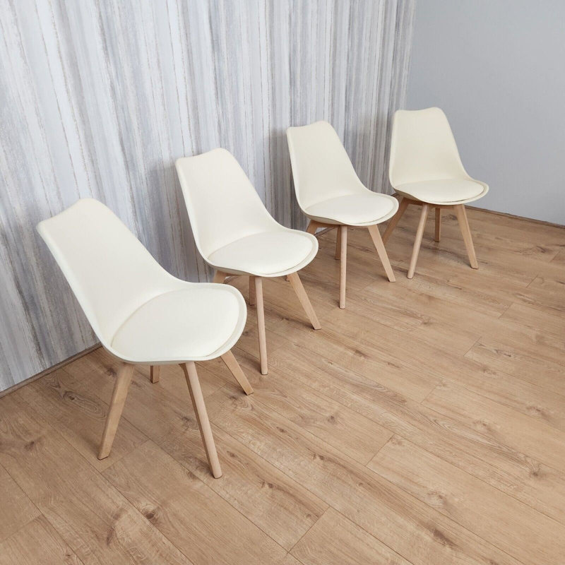 Dining Set, Cream/Brrown