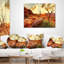 Coussin lombaire paysage d'automne