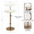 Traditional Adjustable-Height Metal Pedestal Table-323225719-331527097-333791133
