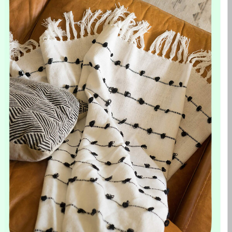 CozyWoven Luxe Throw Blanket, 50x60, Off-White