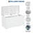 17 Cu. ft White Convertible Chest Deep Freezer, Garage Ready Standalone Refrigerator Freezer with Lockable Lid, 6 Casters, 2 Removable Baskets & LED Light for Home Kitchen Basement Storage
