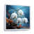Cadre flottant blanc
