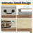 Tresa Bench With Flip Drawers And Adjustable Shelf For Entryway, Hallway, Or Bedroom Organization.