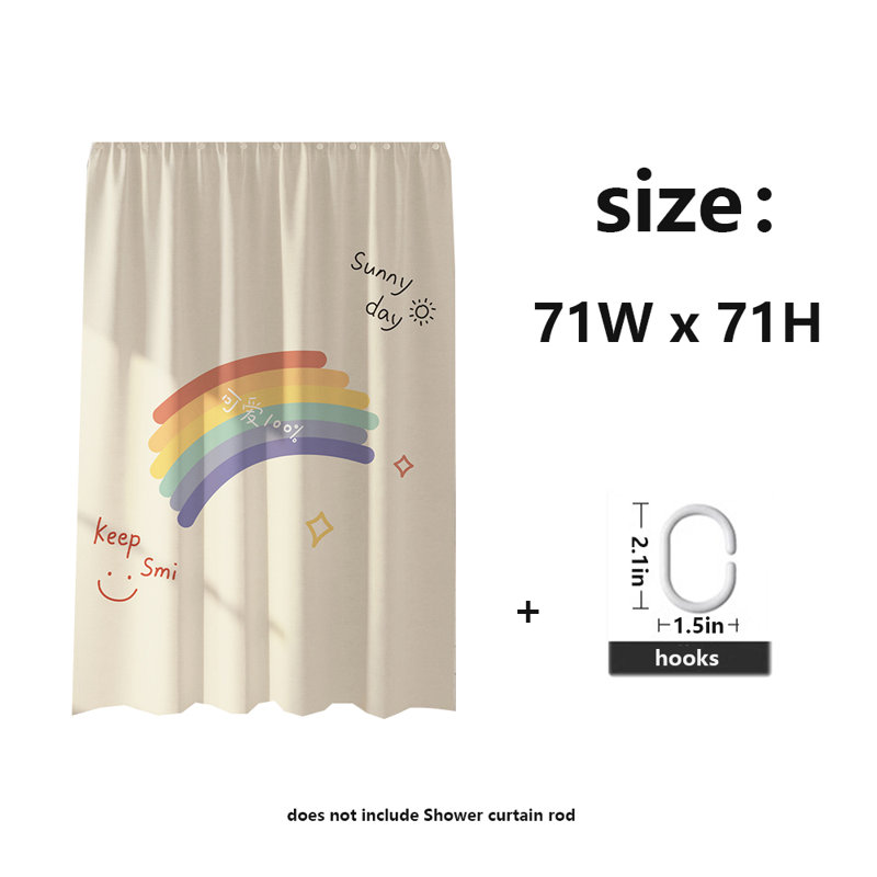 Rideau de douche en polyester