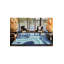 Tapis décoratif bleu à motifs lavables à la machine-353261410
