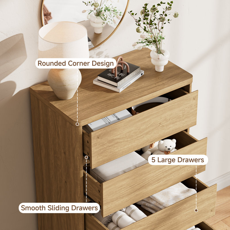 Ensemble de chambre à coucher, Chêne naturel
