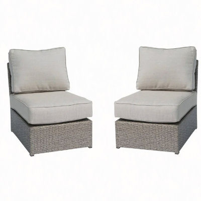 Chaise de patio entièrement assemblée avec coussins