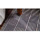 Squares Handmade Navy Indoor/Outdoor Rug