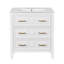 Ensemble de meuble-lavabo moderne avec lavabo en céramique, ensemble de meuble-lavabo simple autoportant avec 3 tiroirs, armoire de rangement pour salle de bain-128972990