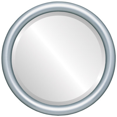 Rowles Wood Frame Round Wall Mirror