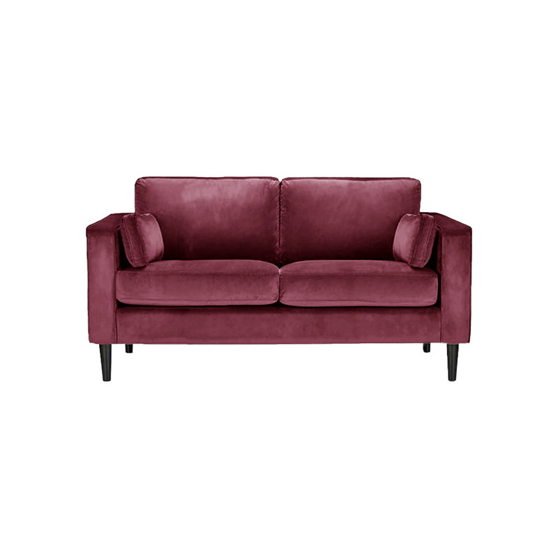 Millerville Velvet Sofa, 93"H x 140"W x 93"D, Plum