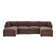 Annai 129" Wide Reversible Modular Corner Sectional with Ottoman