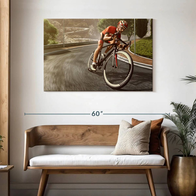 Cyclisme sur route sinueux Sireci, H 30 po x l 45 po