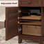 Bureau 60 po en bois avec tiroirs classeurs, bureau de direction avec armoire réglable-1019490774