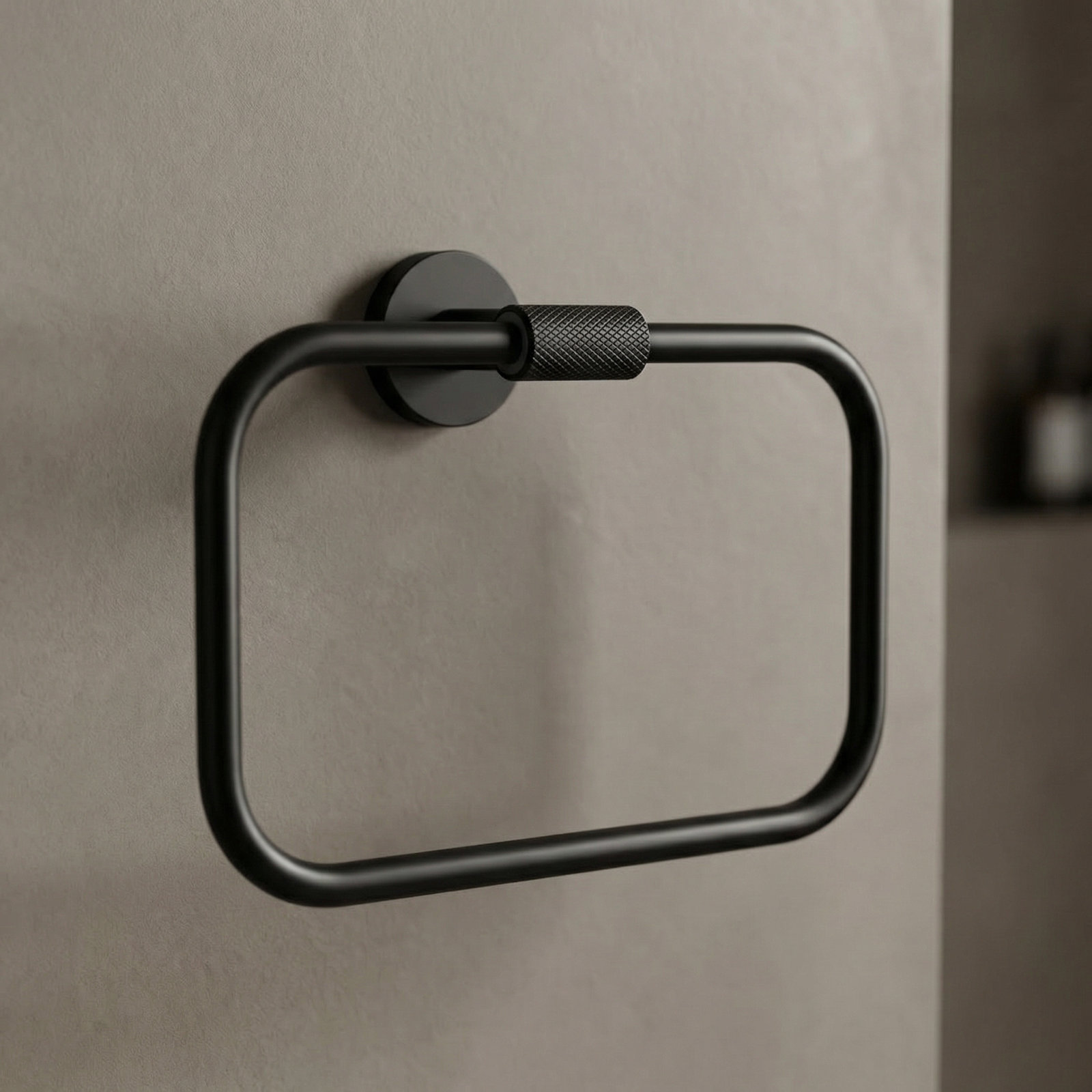 Forward Towel Ring, Black