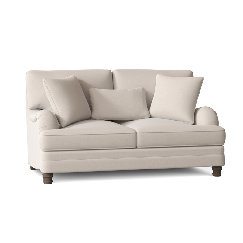 Tarleton Loveseat, Cream Chenille 1345-002, Aged Gray