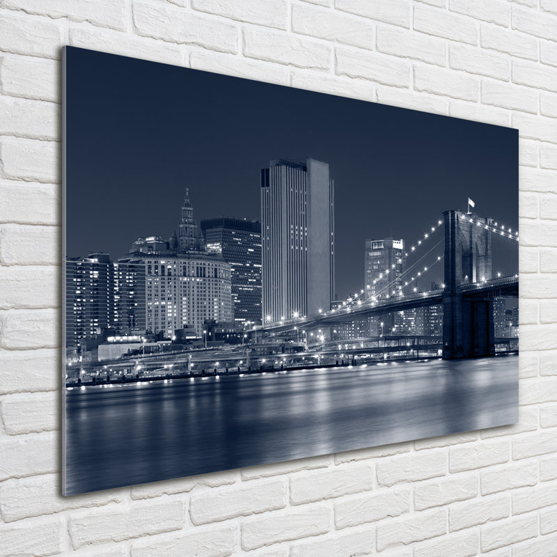 Manhattan New York - No Frame Print on Glass