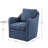 Melby Upholstered 360°Swivel Armchair with Curved Slope Arms & Removable Cushion-1688289825