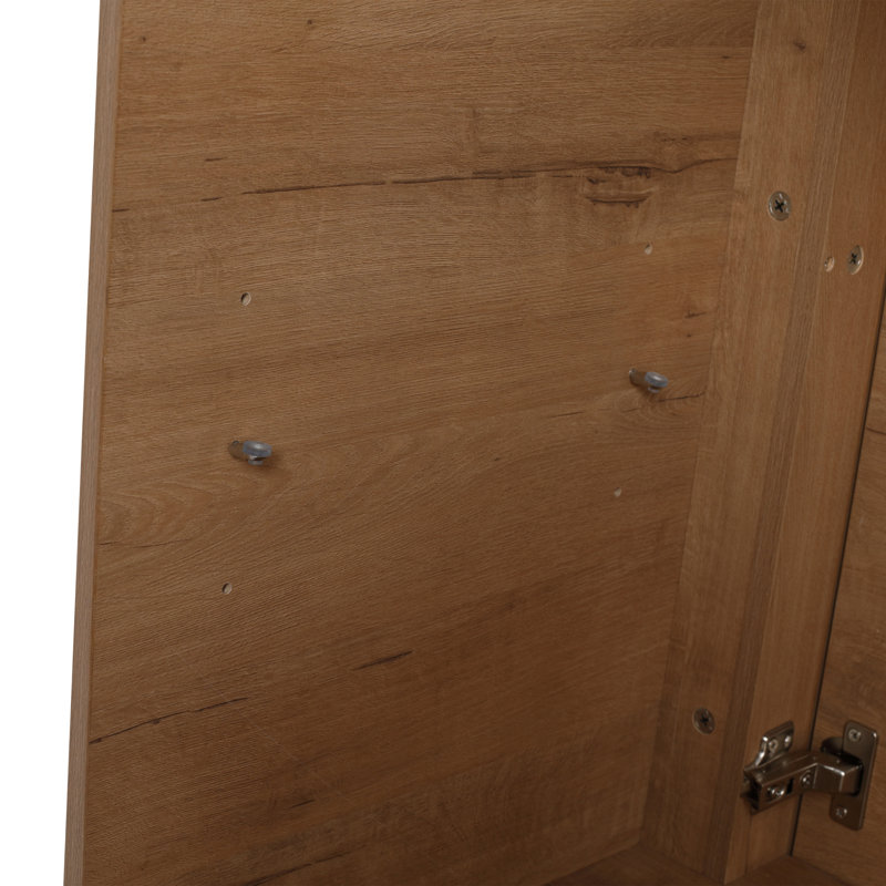 Meuble-lavabo contemporain en contreplaqué écologique avec lavabo en céramique pour un luxe ultime dans la salle de bain