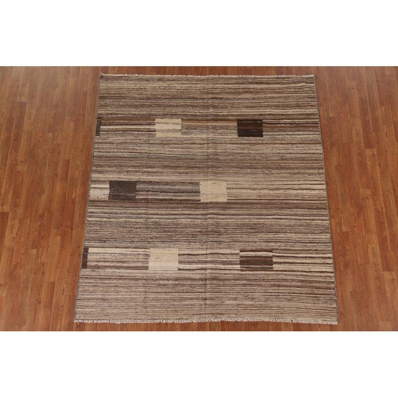 Tapis géométrique Kilim 6 x 6