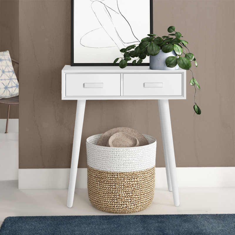Dudley 71cm Console Table, Distressed White