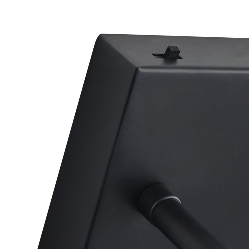 1-lamp mute black LED dimmable wall light, Matte Black