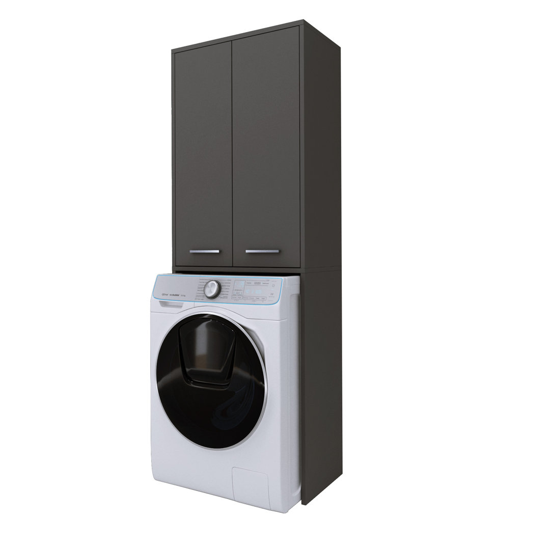 Thelma 130Cm W x 160Cm H x 39Cm D Freestanding Bathroom Cabinet