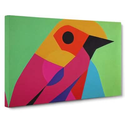Exceptional Abstract Bird - Wrapped Canvas