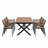 Outdoor Dining Set with Flexible Chairs and Extendable Table for Versatile Use-938713939
