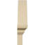 Arche en segment de 54 po x H 14-1 / 2 po x P 3 po avec fronton en uréthane Signature Flankers 4 rayons, brun clair apprêté-102752823