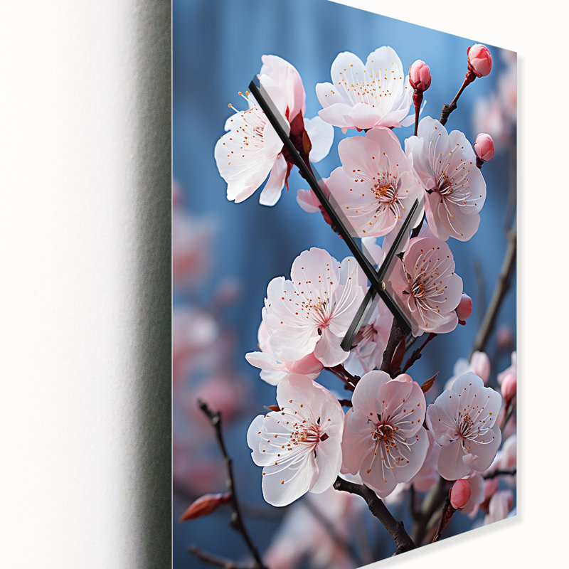 Horloge murale fleurs et fleurs pastel II, Petit