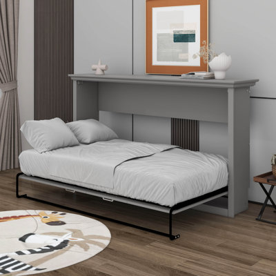 Twin Size Murphy Bed, Can Be Folded Into A Cabinet