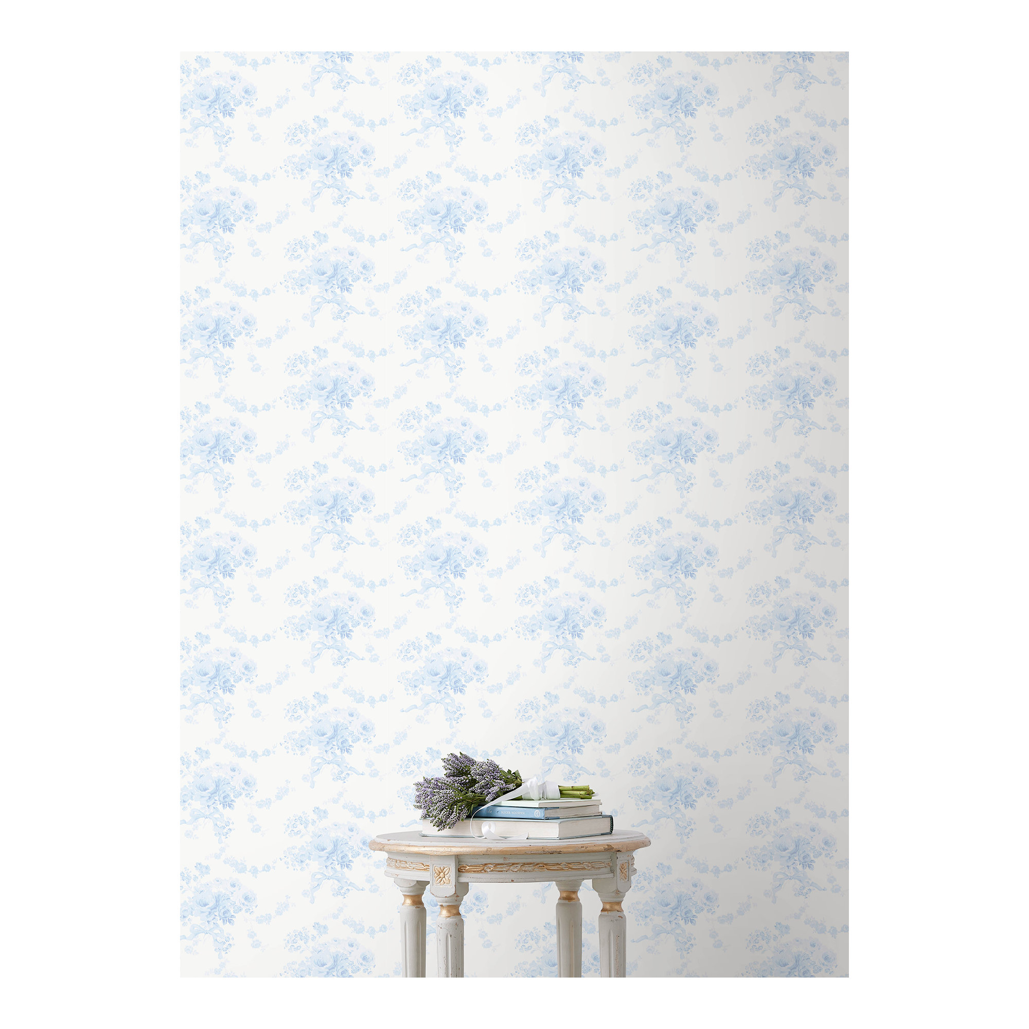 Pasadena Ikat Breezy Pastel Wallpaper, Blue