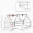 6' X 3' X 3' Portable Mini Greenhouse Outdoor Garden With Large Zipper Doors And Water/UV PE Cover-123283151-123283152