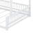 Full XL Over Queen Bunk Beds, Bunk Bed Frame With Ladder & Guardrails-767154906