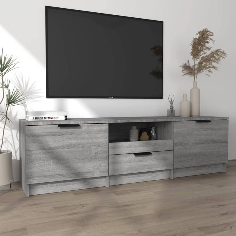 Jeeva TV Cabinet 140x35x40 cm Engineered Wood, Grey Sonoma