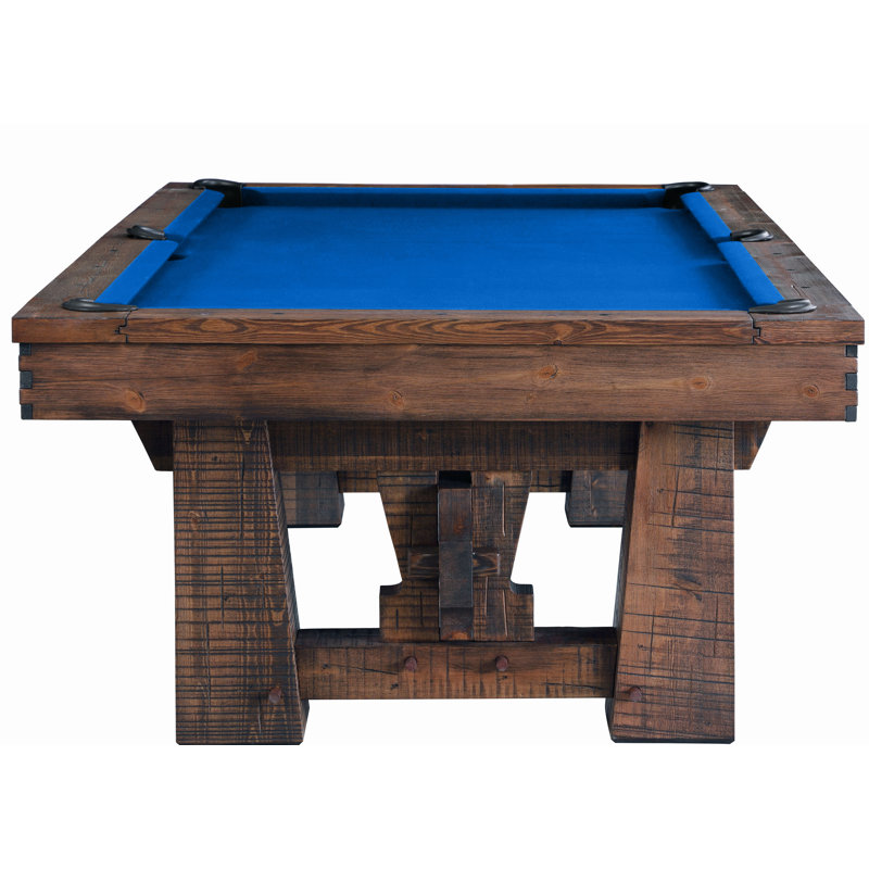 Bull Run 8' Slate Pool Table with Professional Installation Included, Electric Blue, Yes