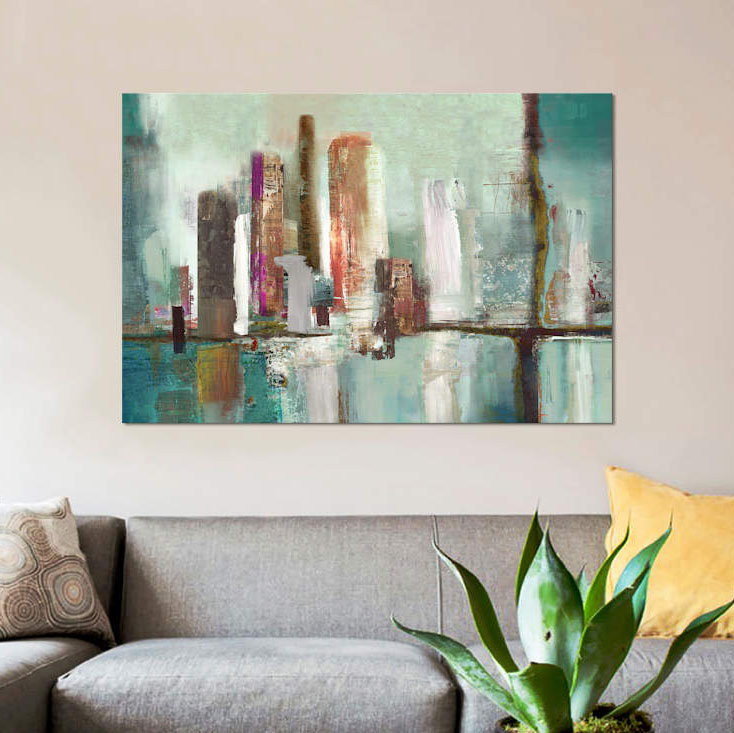 « illumination i », impression sur toile, H 26 po x l 40 po x P 1,5 po, Pas de tapis, Toile tendue