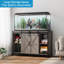 Support d'aquarium de 55 à 75 gallons avec prise de courant et armoire de rangement, support d'aquarium, pour 2 aquariums, capacité de 1000 lb-1795192459