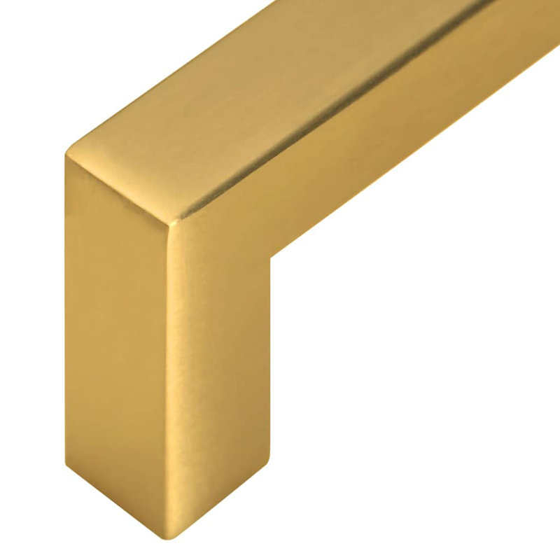 Metro Lane Cabinet Handles 10 Pcs Black 64 Mm Stainless Steel, 64mm, Gold